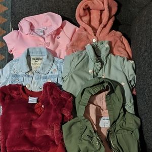 6 Piece Toddler Girl Jacket/Sweater Bundle